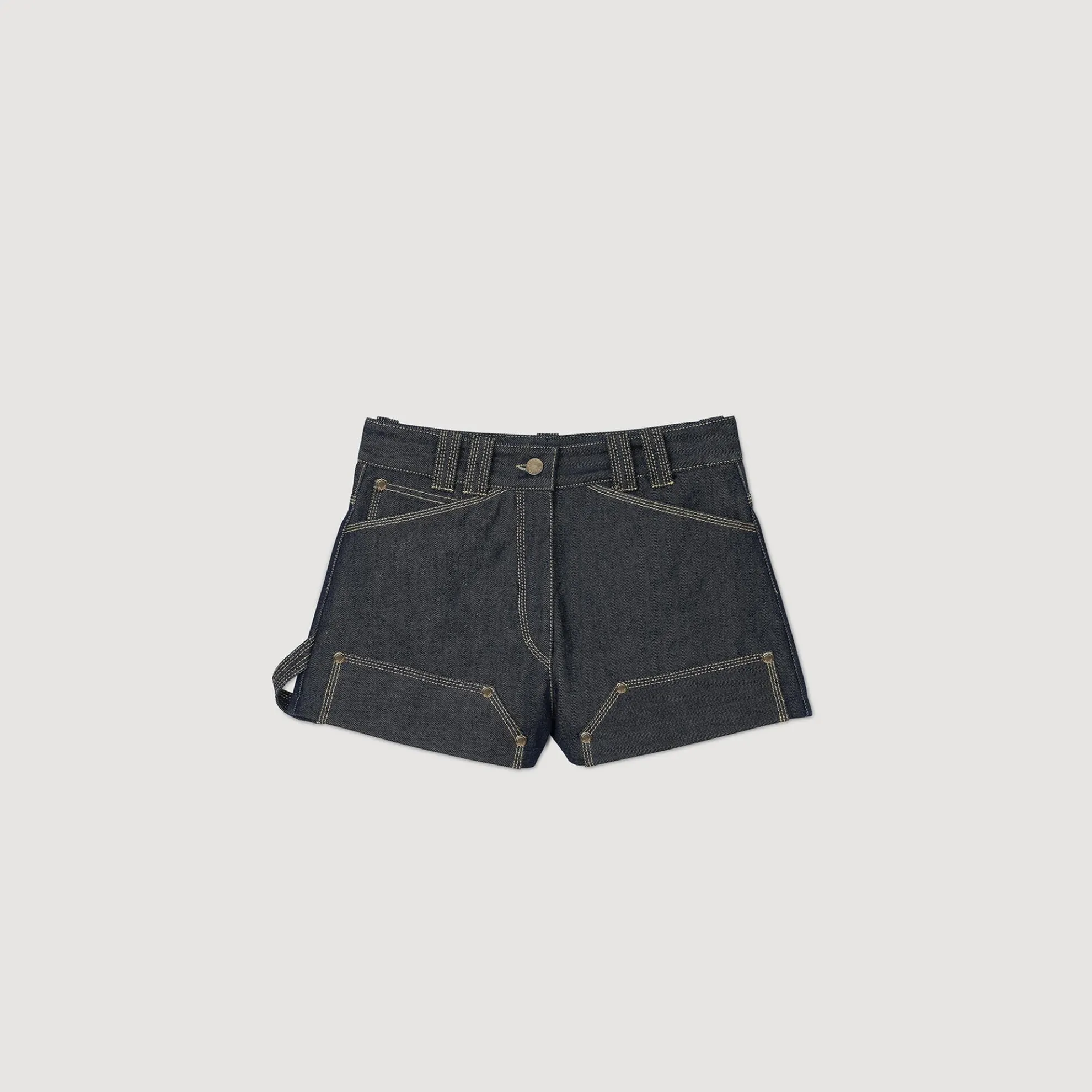 Short Raw Denim