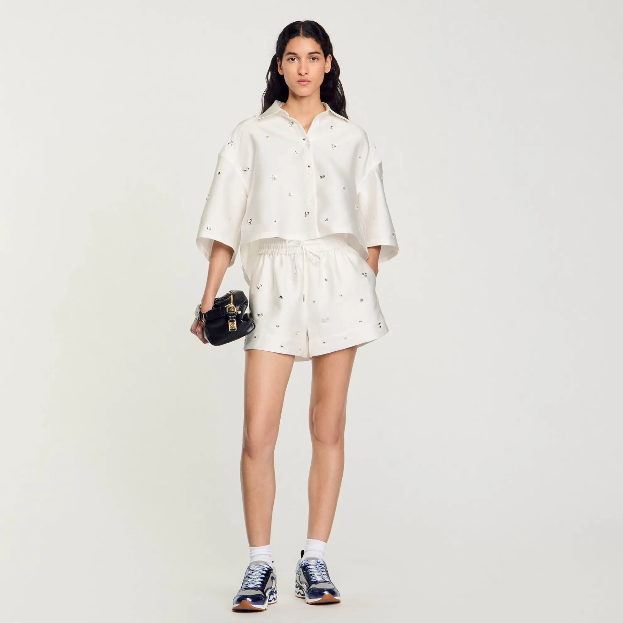 Short Wijd Met Stras