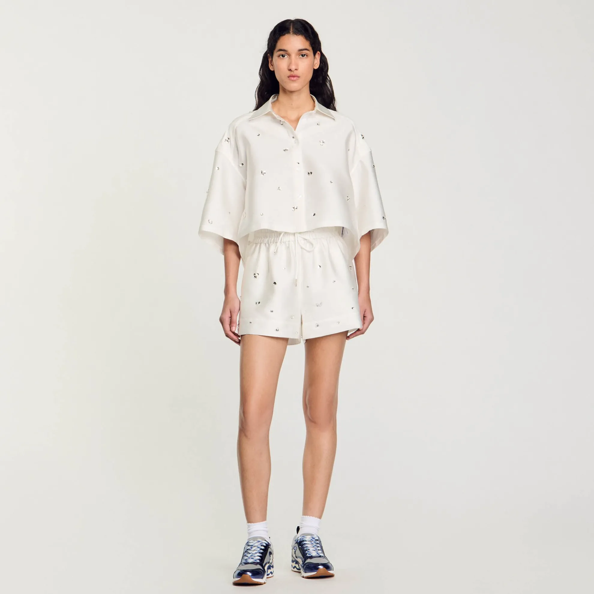 Short Wijd Met Stras