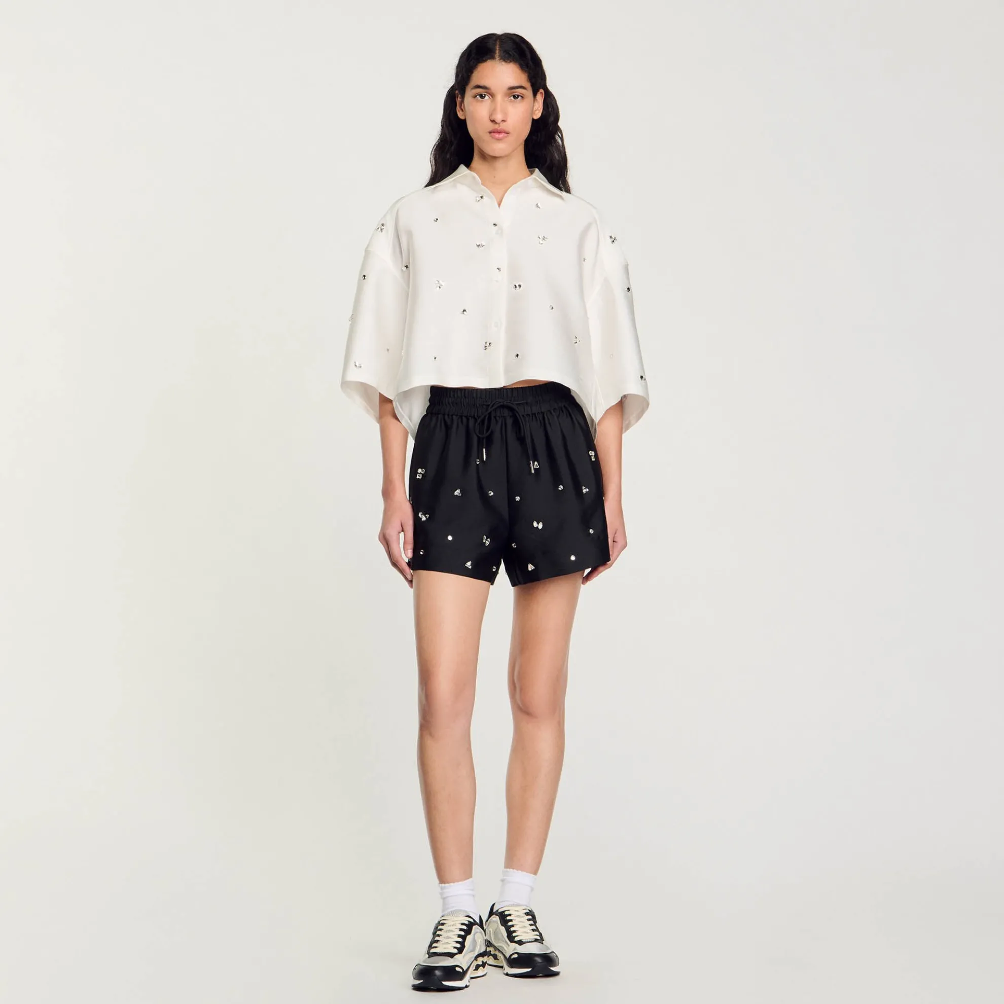 Short Wijd Met Stras