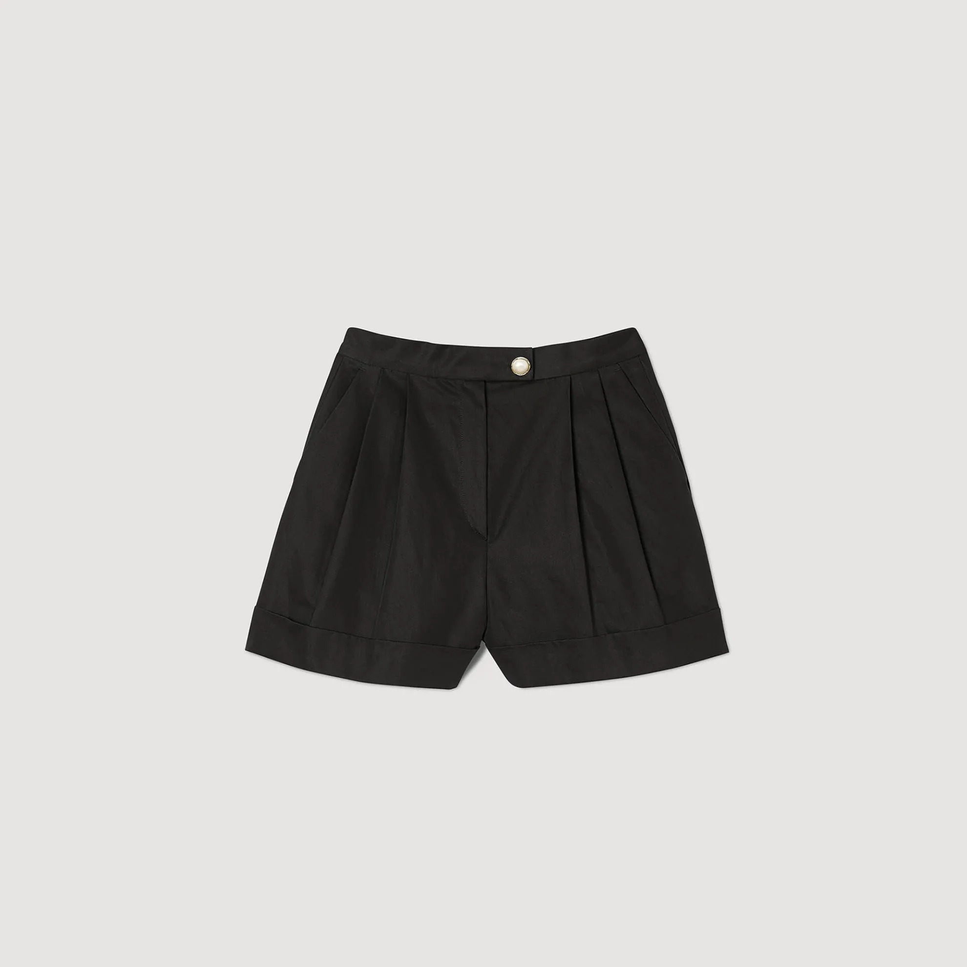 Shorts Van Gabardine Stof