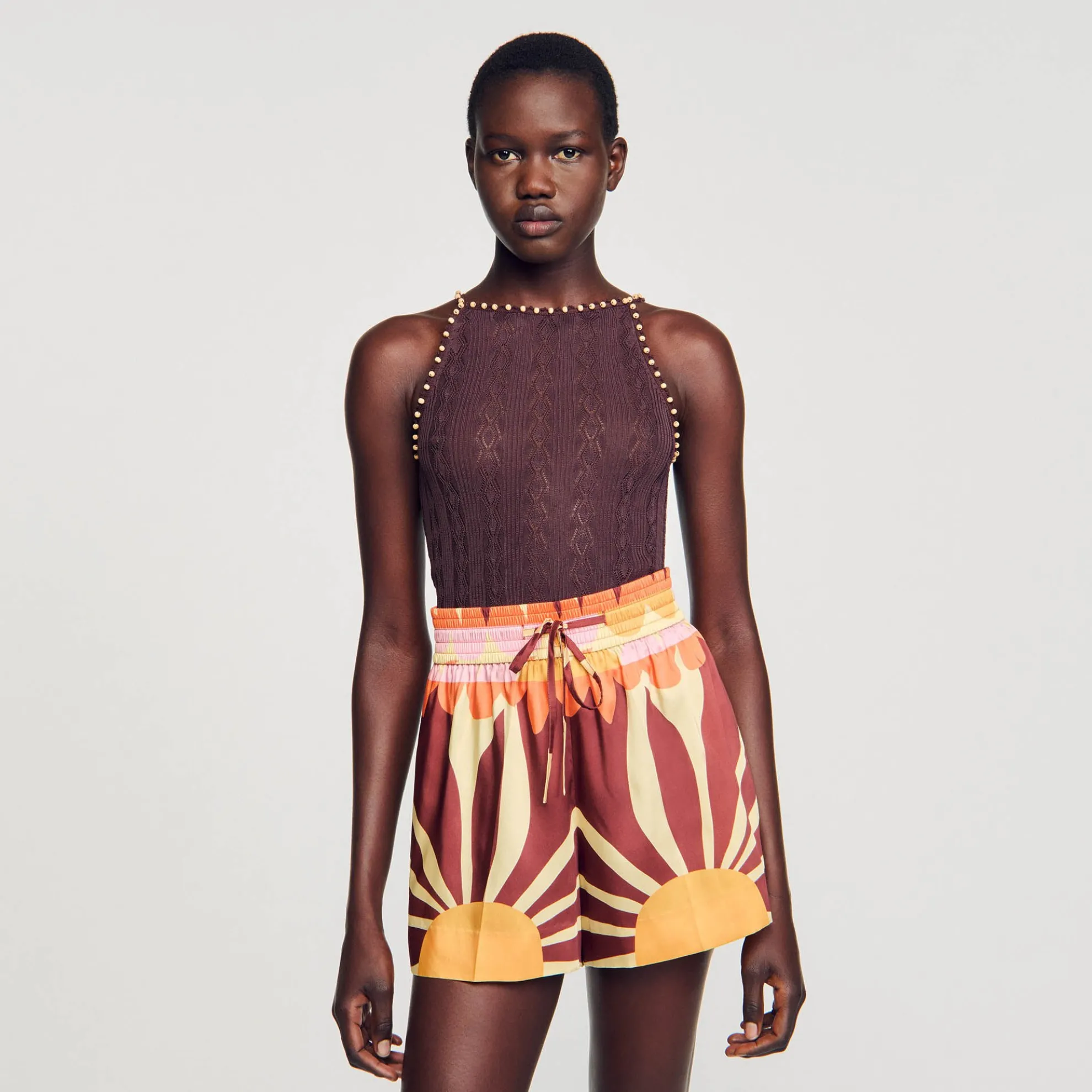 Singlet Gebreid Met Parels