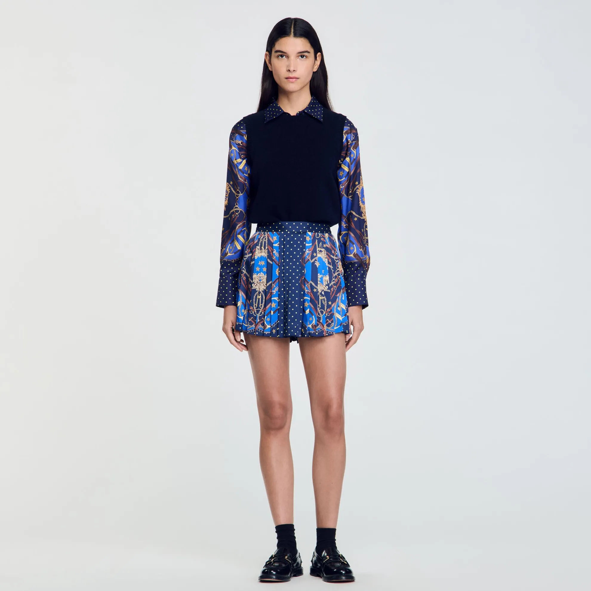 Skort Zijde Met Print