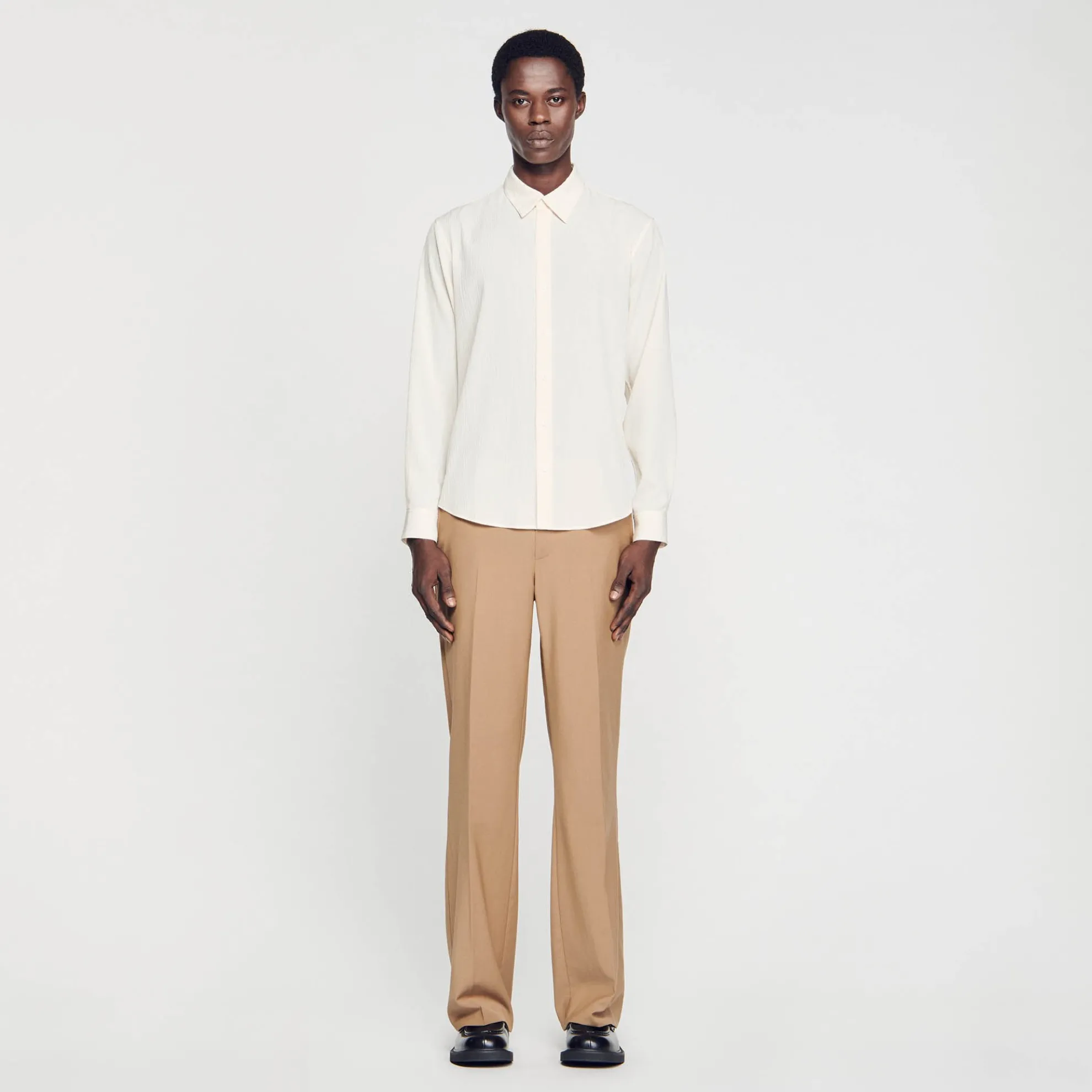 Soepel Geplooid Overhemd