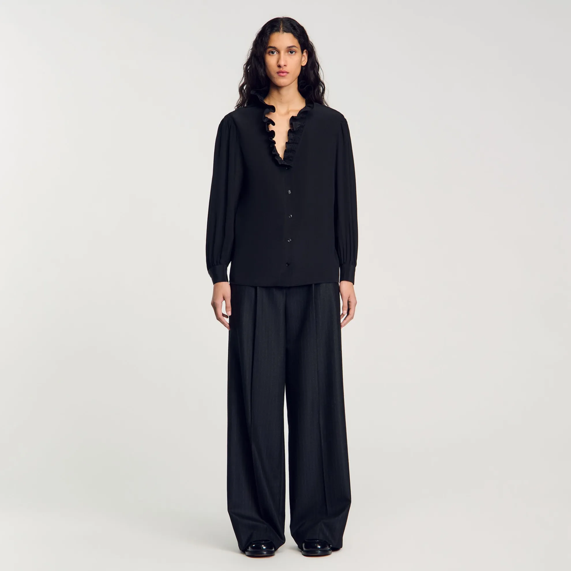 Soepele Overhemdblouse Zijde