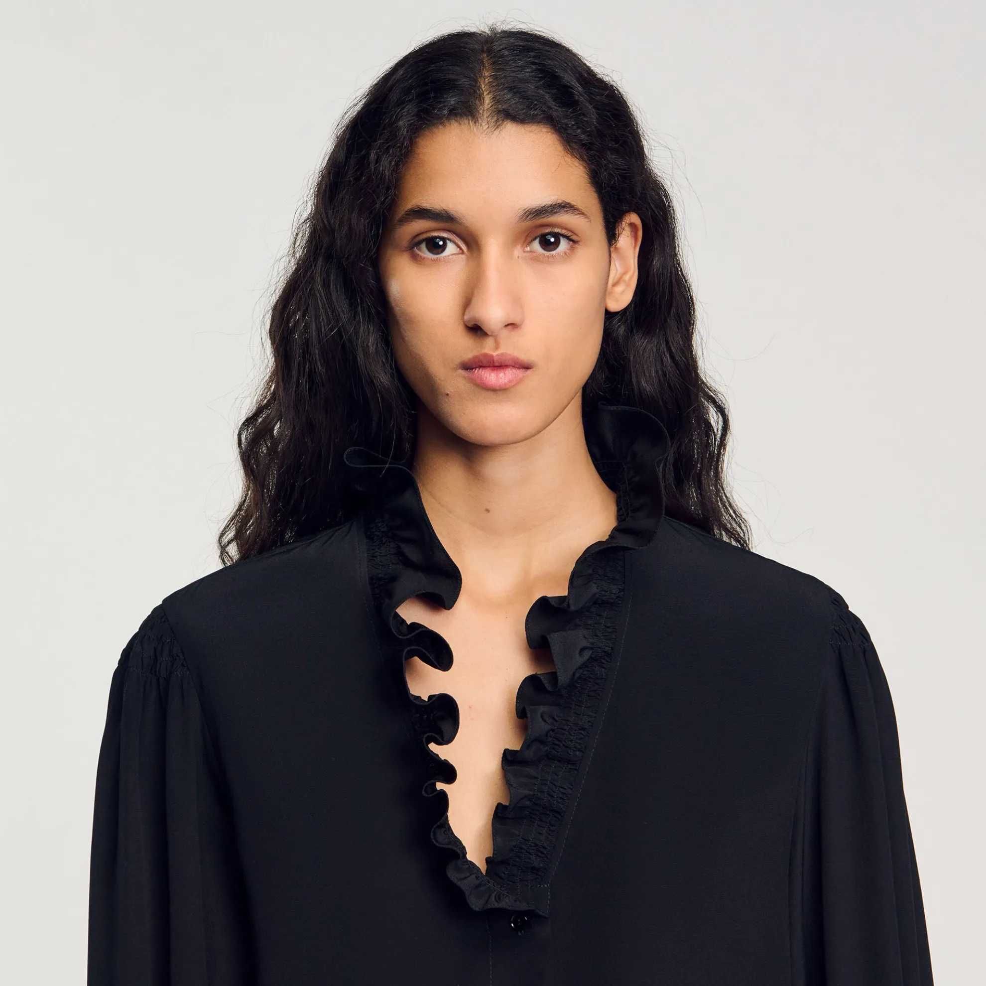 Soepele Overhemdblouse Zijde