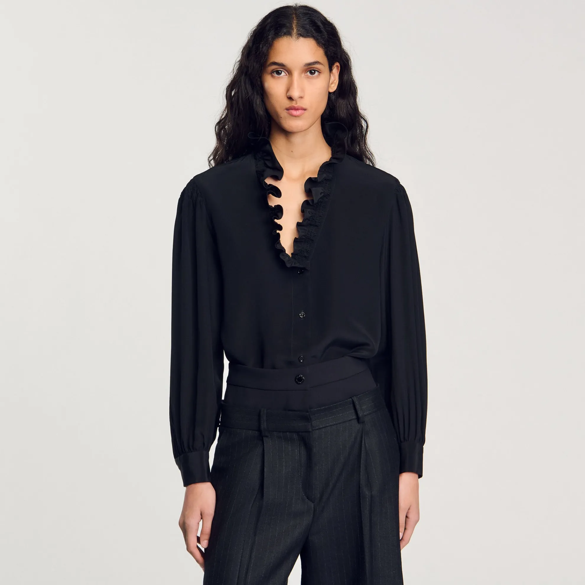 Soepele Overhemdblouse Zijde