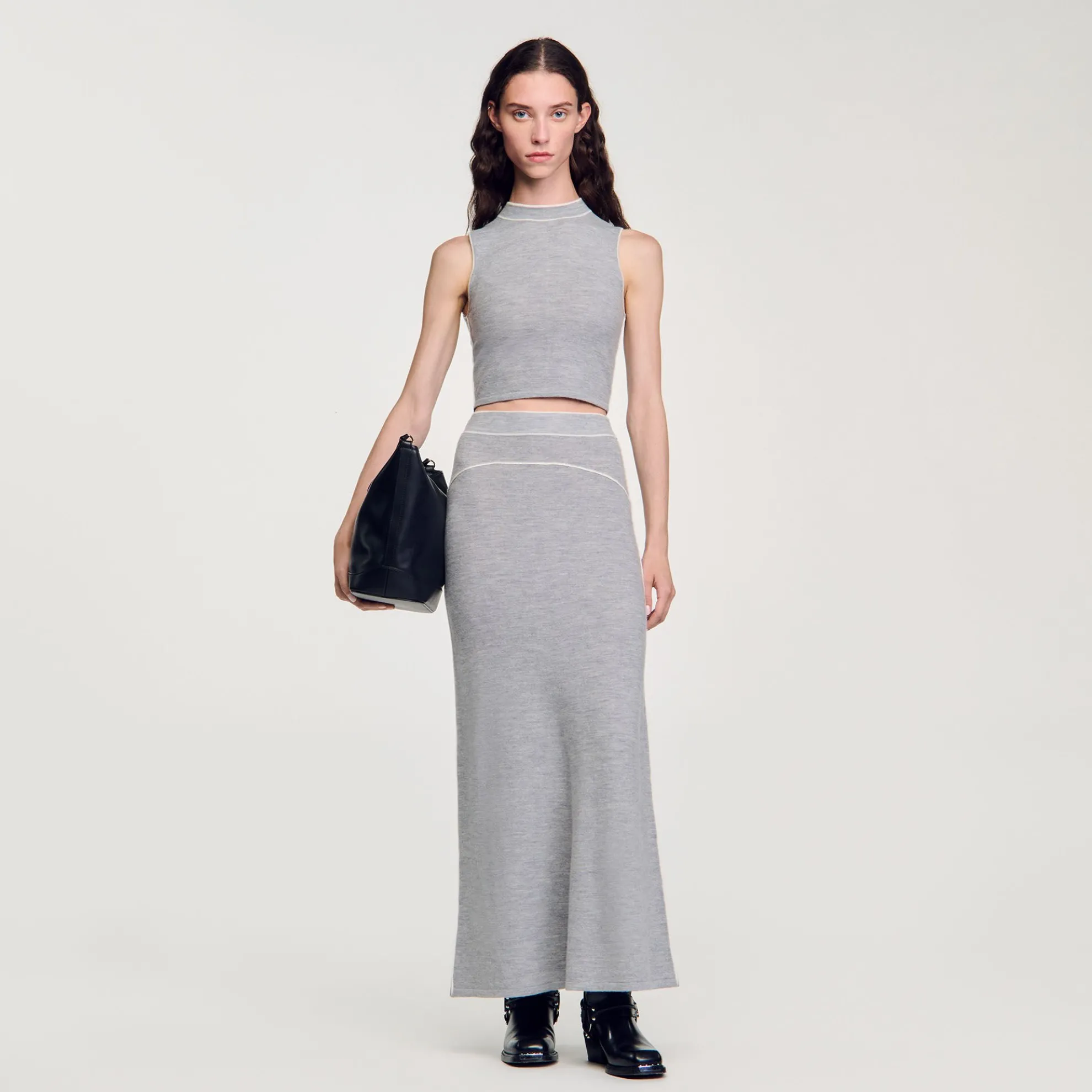 Top Kort Gebreid Mouwloos