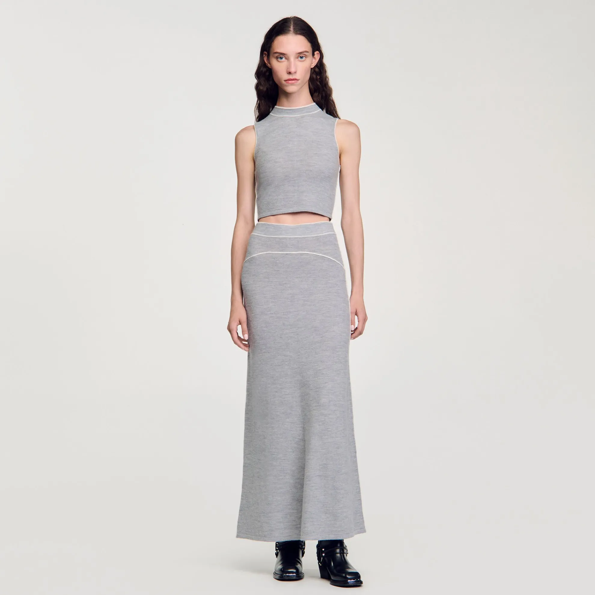 Top Kort Gebreid Mouwloos