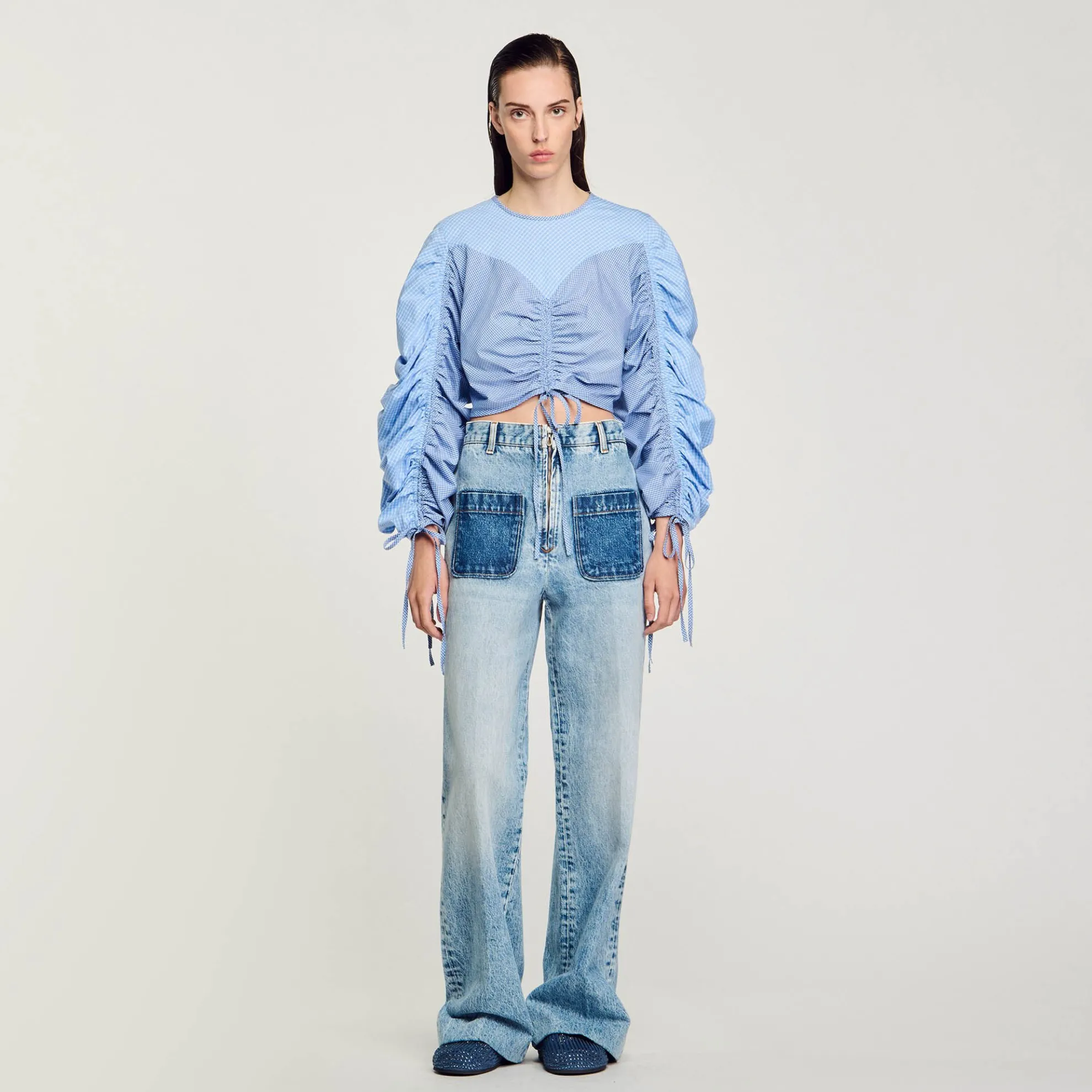 Top Met Print En Bandjes