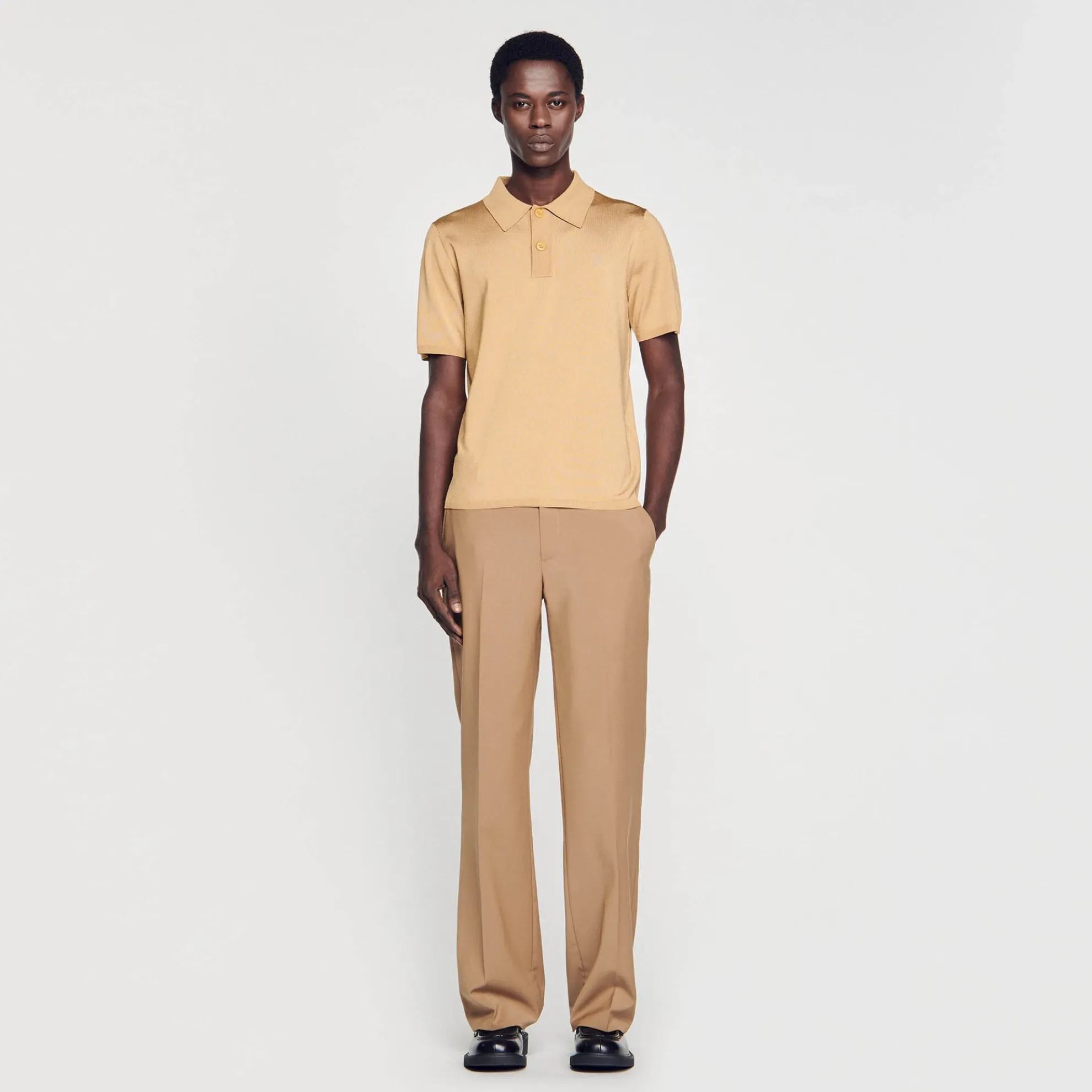 Tricot Poloshirt Met Korte Mouwen