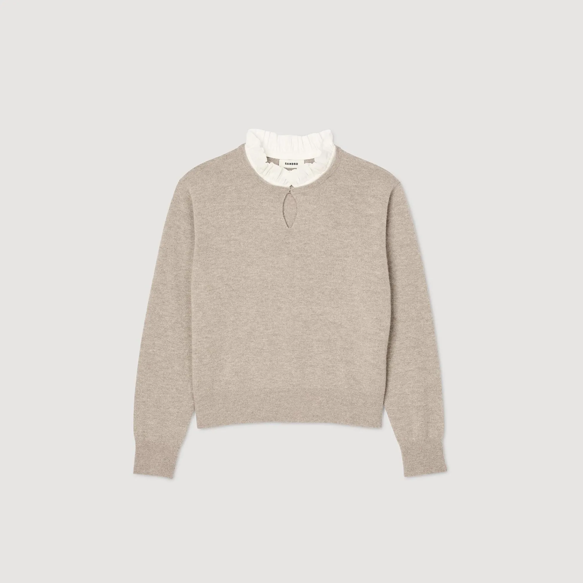 Trui Van Wol En Kasjmier Met Volants