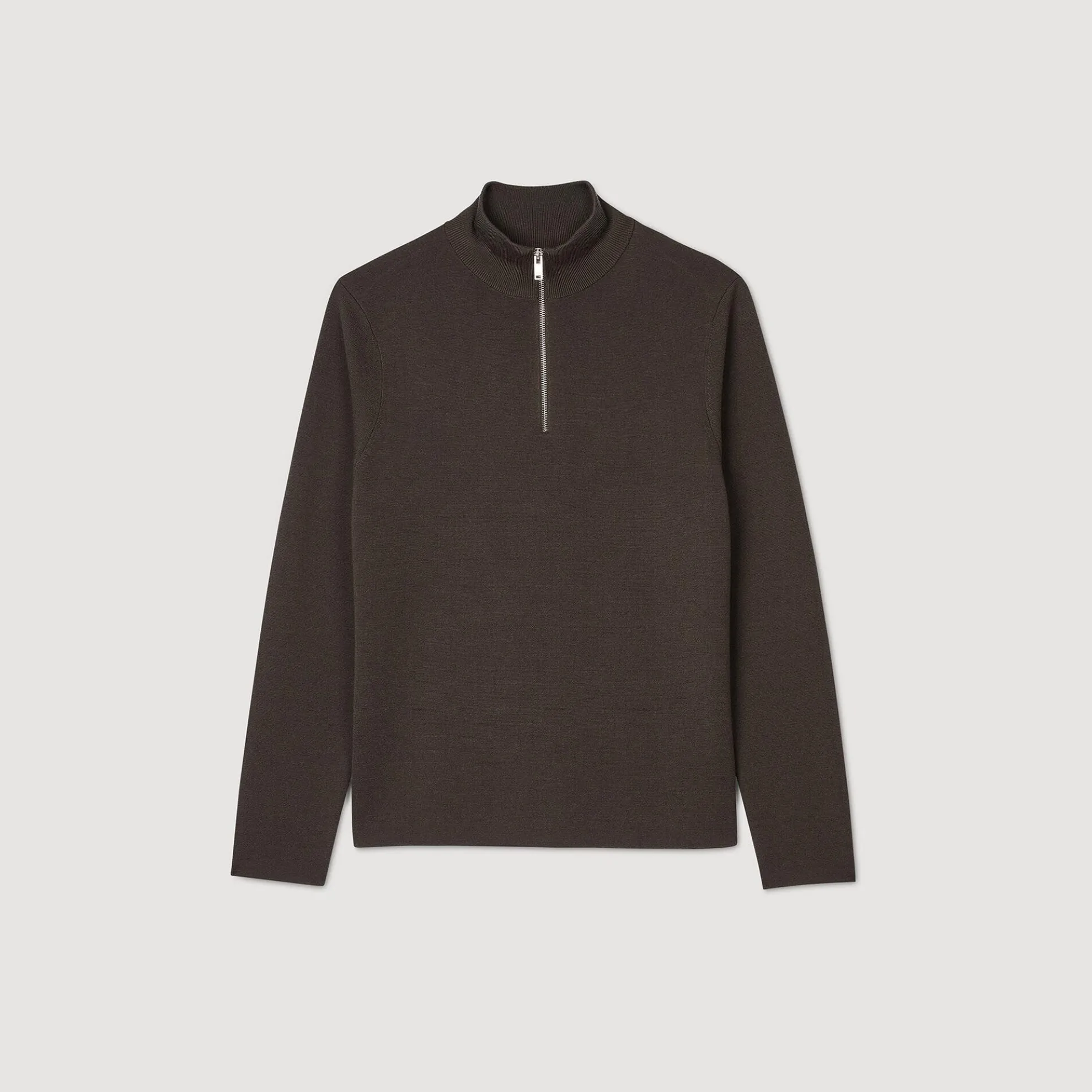 Trui Wol Met Ritskraag