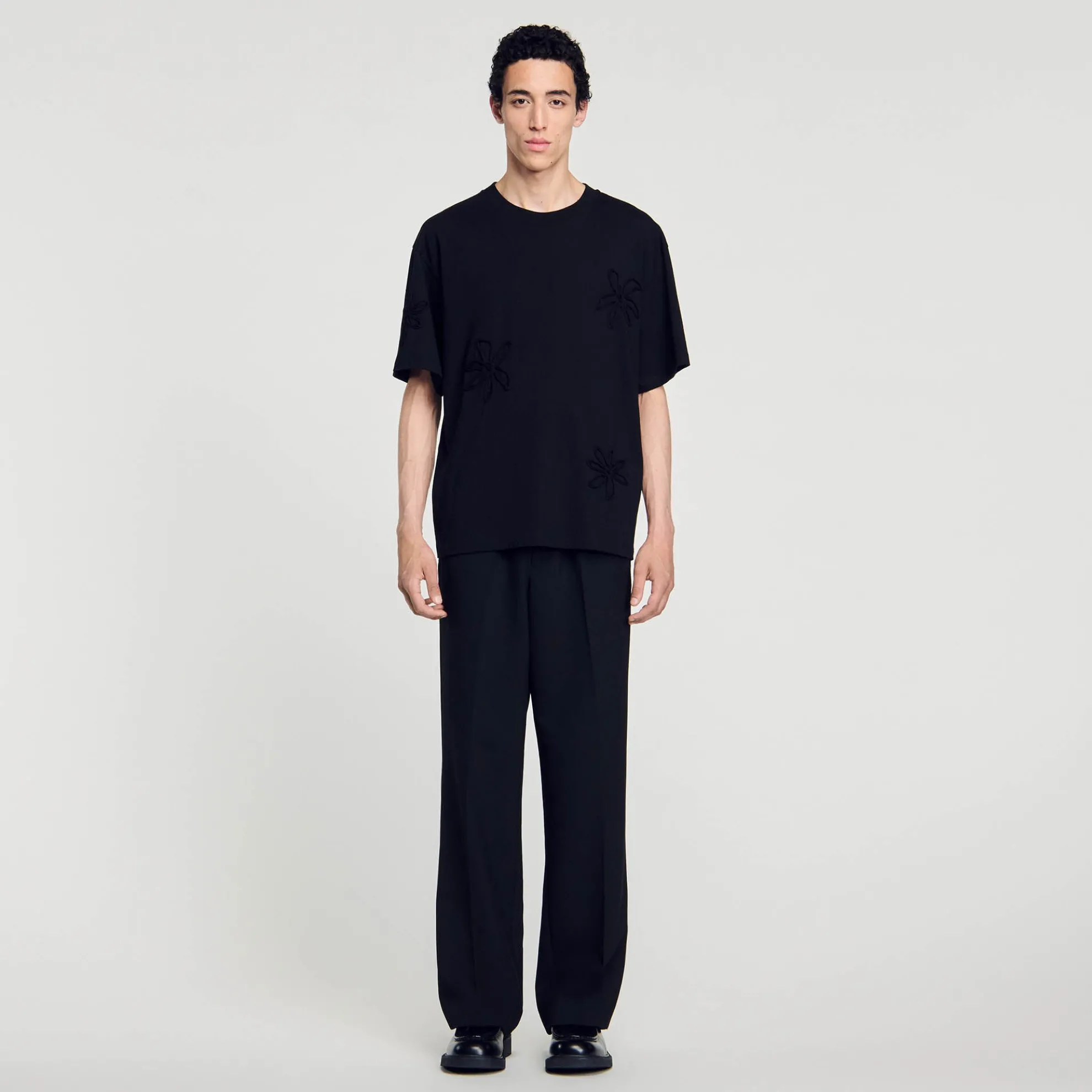 T-shirt Met Bloemmotief