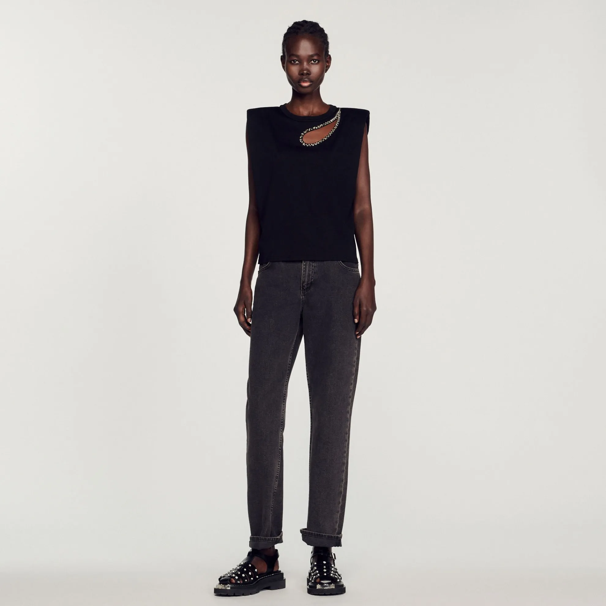 T-shirt Met Druppel Met Stras