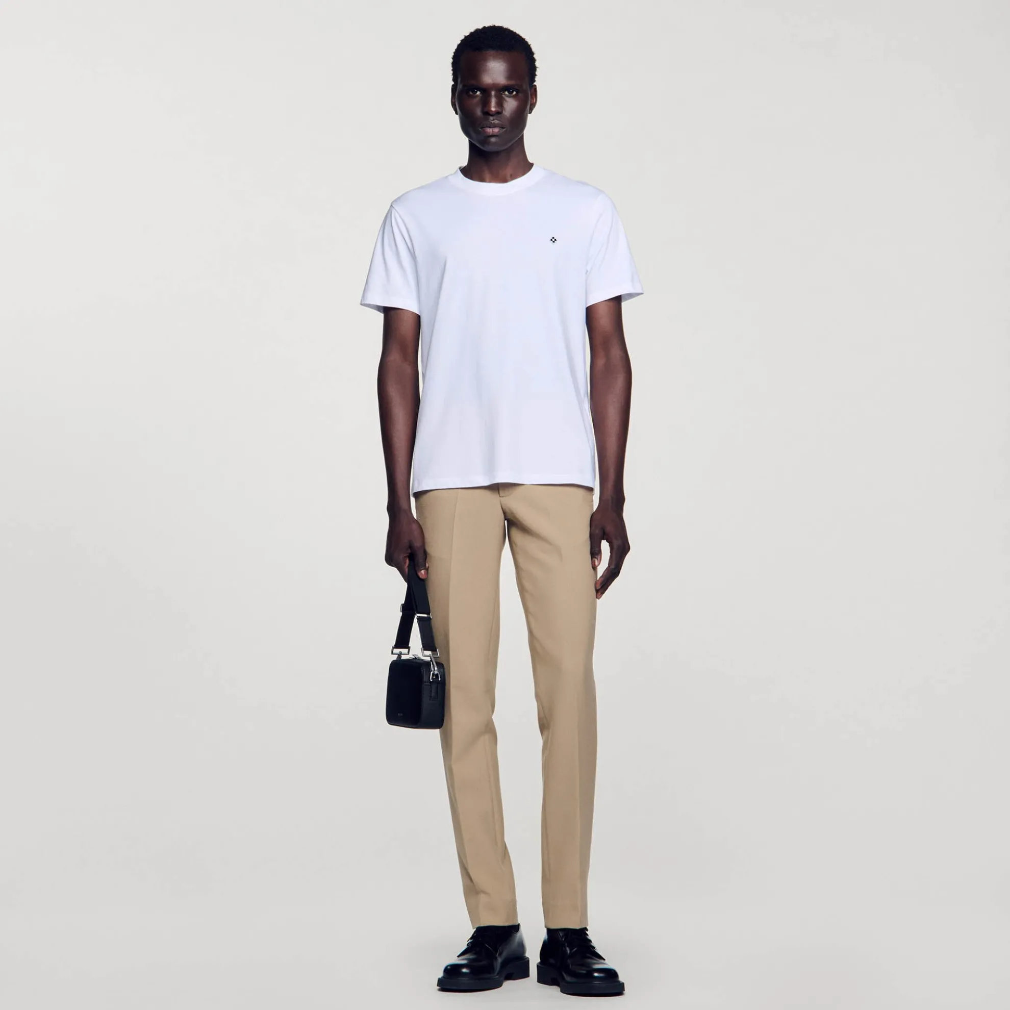 T-shirt Met Square Cross-patch