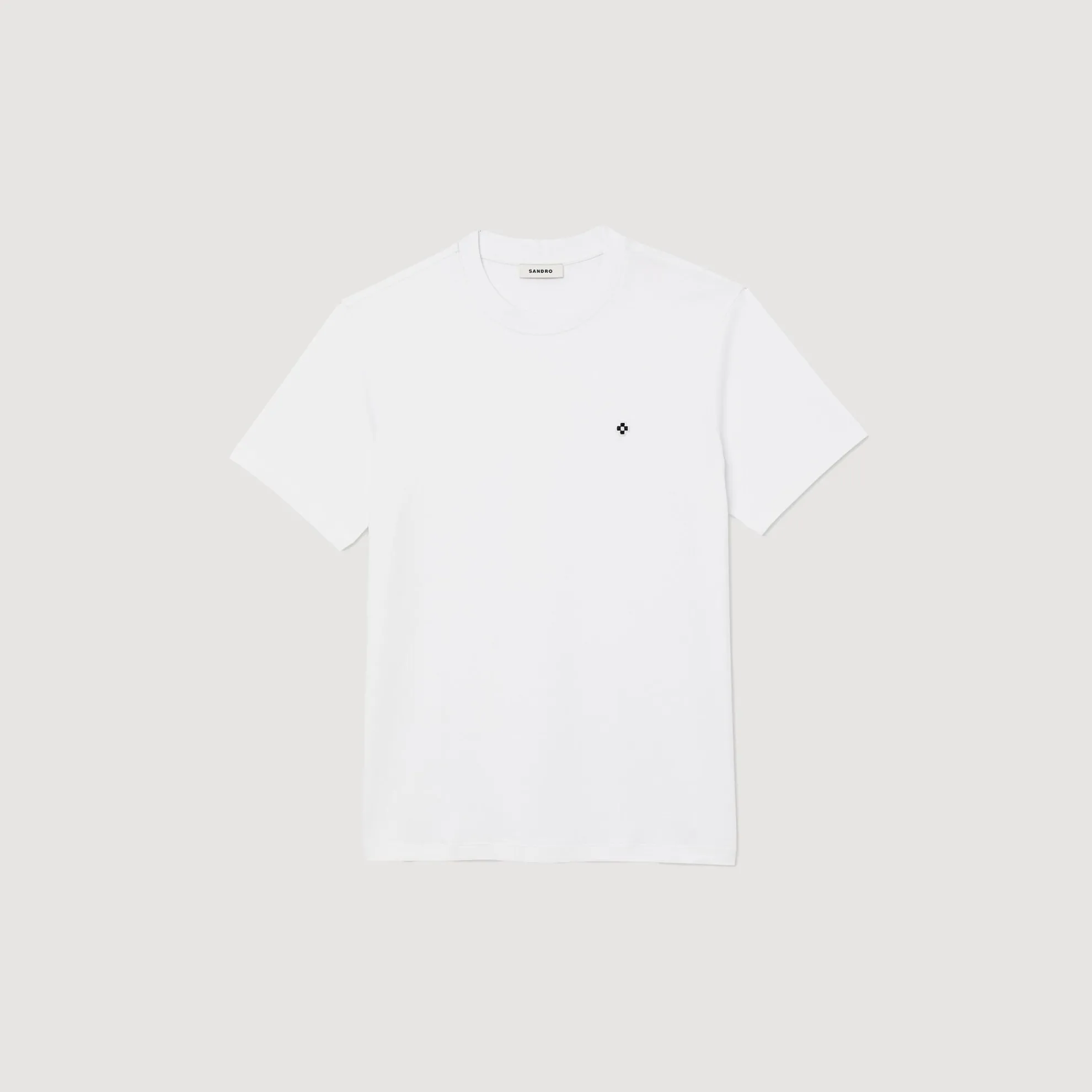 T-shirt Met Square Cross-patch