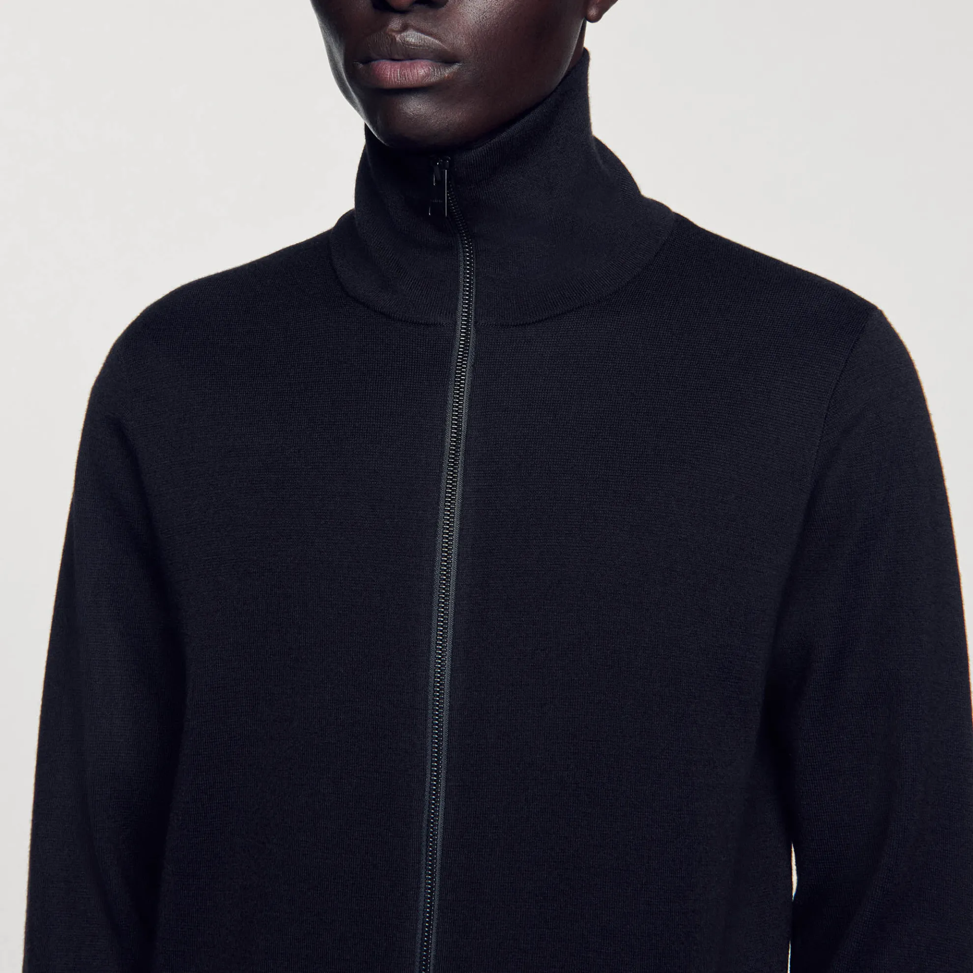 Wollen Vest Met Rits