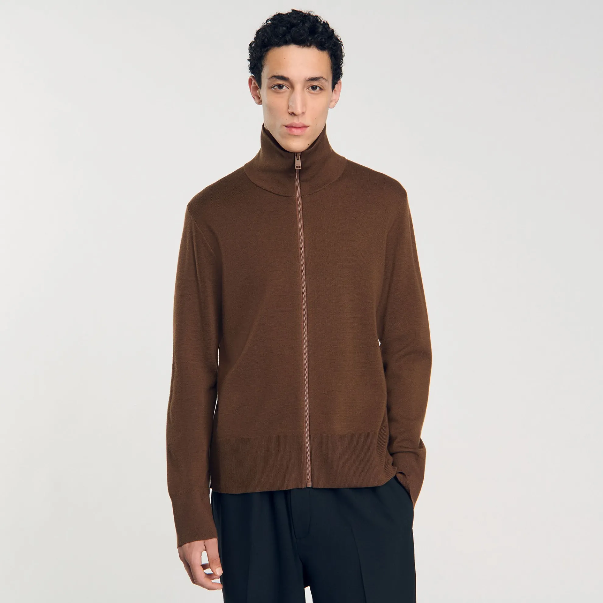 Wollen Vest Met Rits