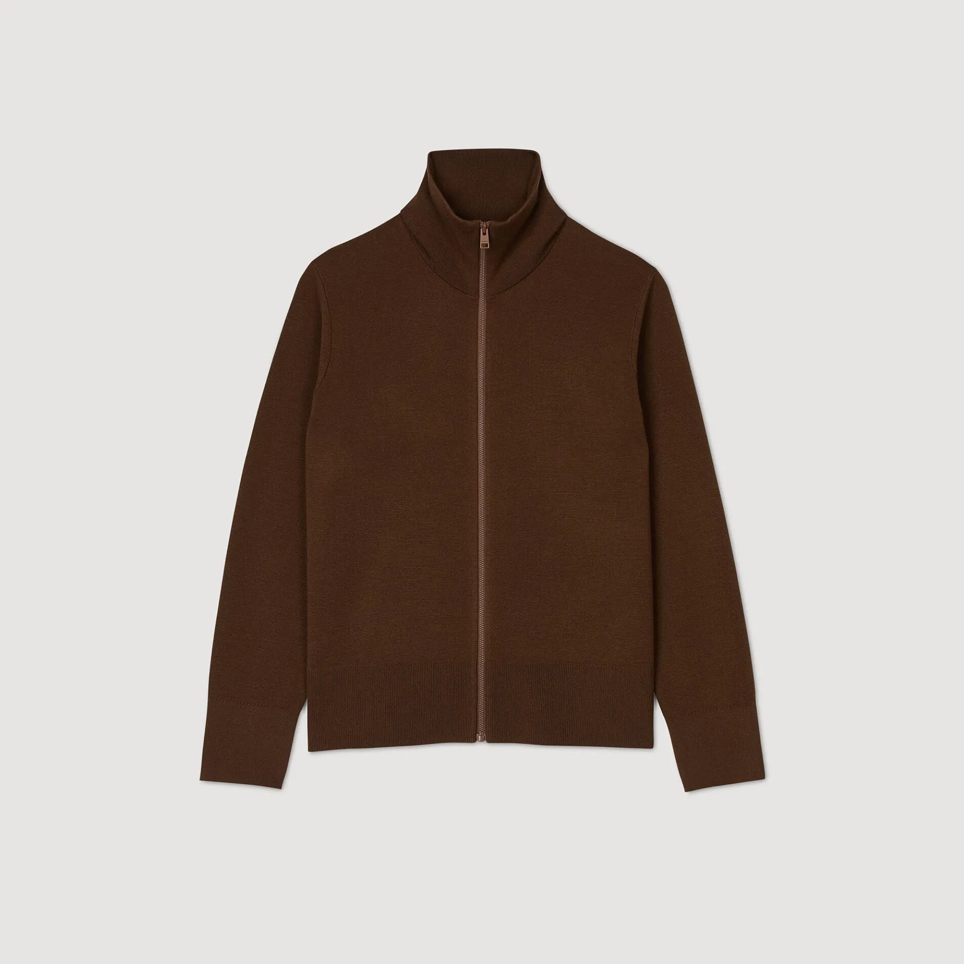 Wollen Vest Met Rits